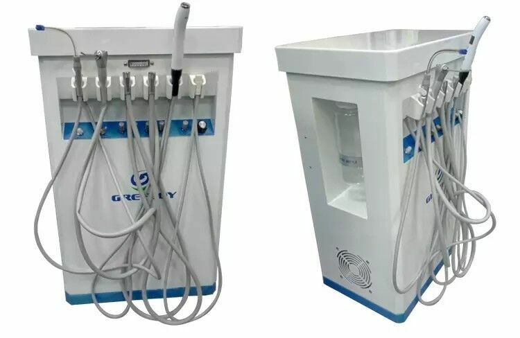 Mobile Dental Unit GU-P209 with Air Compressor LED Curing Light Scaler 4 Hole US