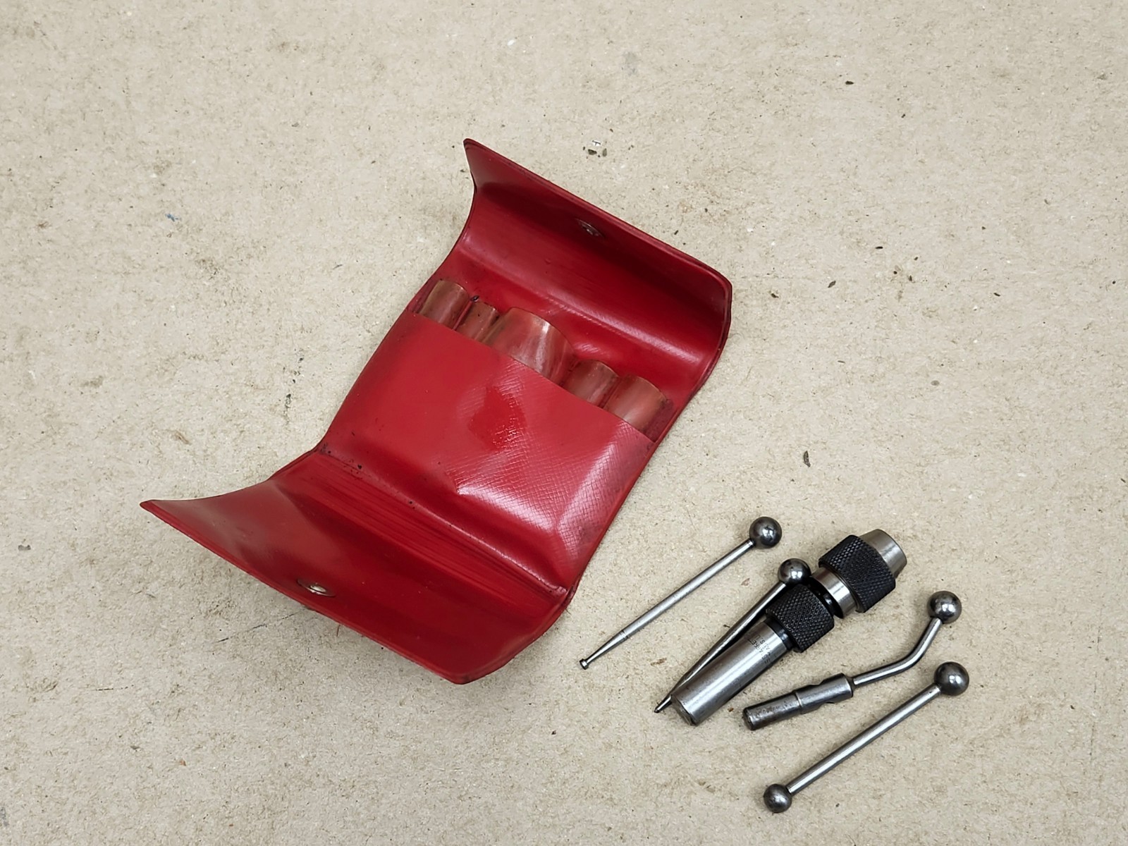 Starrett S-828H Center Finder Complete. 5 Pc Set With Case