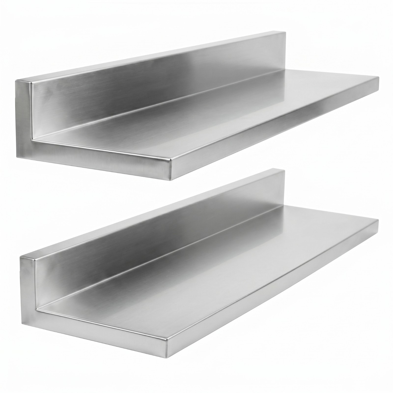 30 in. Stainless Steel Wall Shelf (2 Pack) – 30 in. x 8.6 in. x 3.5 in.
