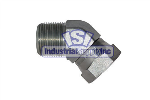 45° Male Elbow | 1/4″ Male Pipe x 1/4″ Female Pipe Swivel | 1503-04-04