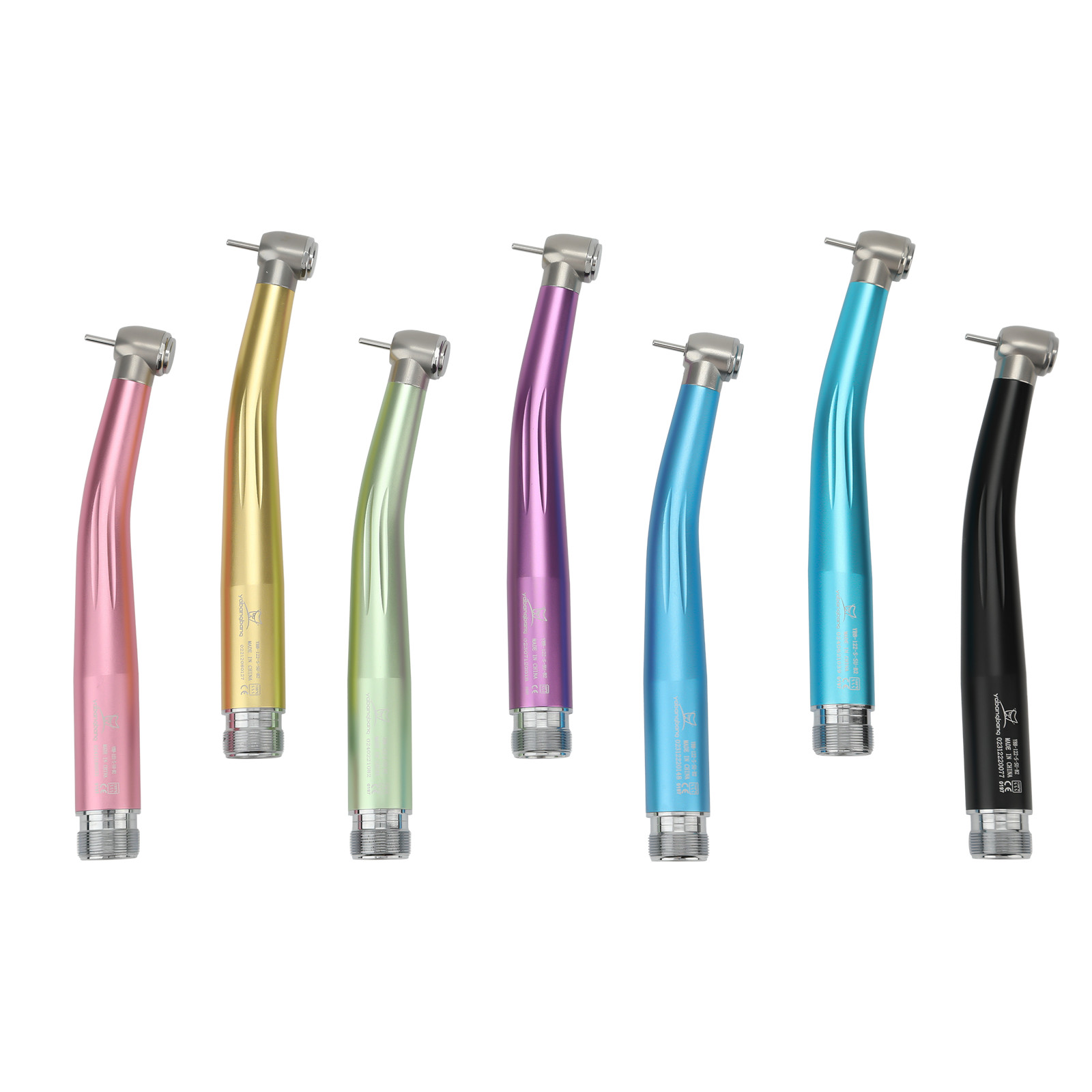NSK Style Dental High Speed Handpiece Colorful Turbine 2/4 Holes 7 Colors Rotor