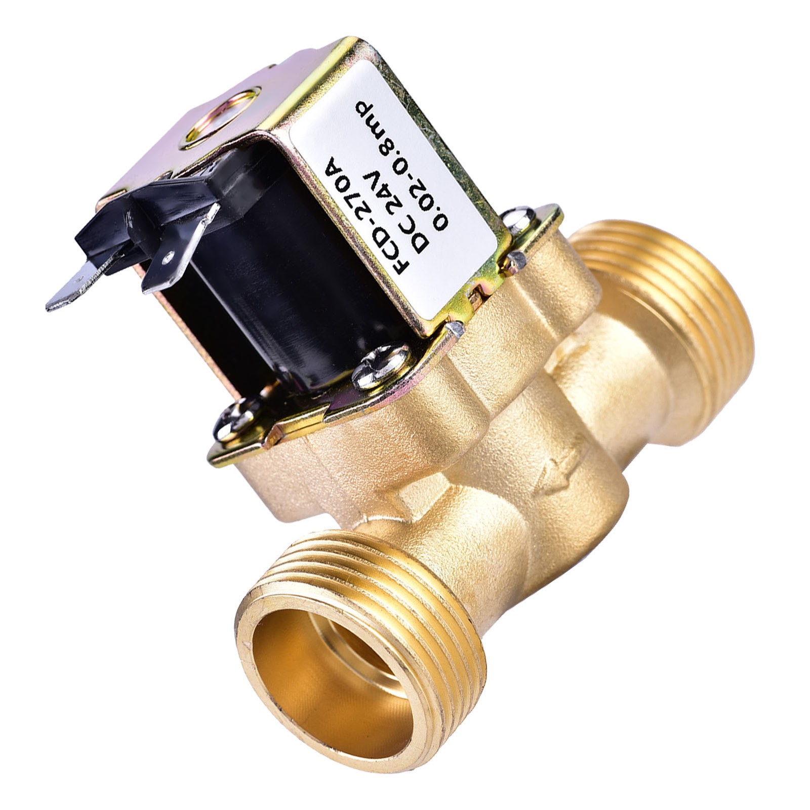 3/4 DC 24V Normally Closed Brass Electric Solenoid Magnetic Valve For Water