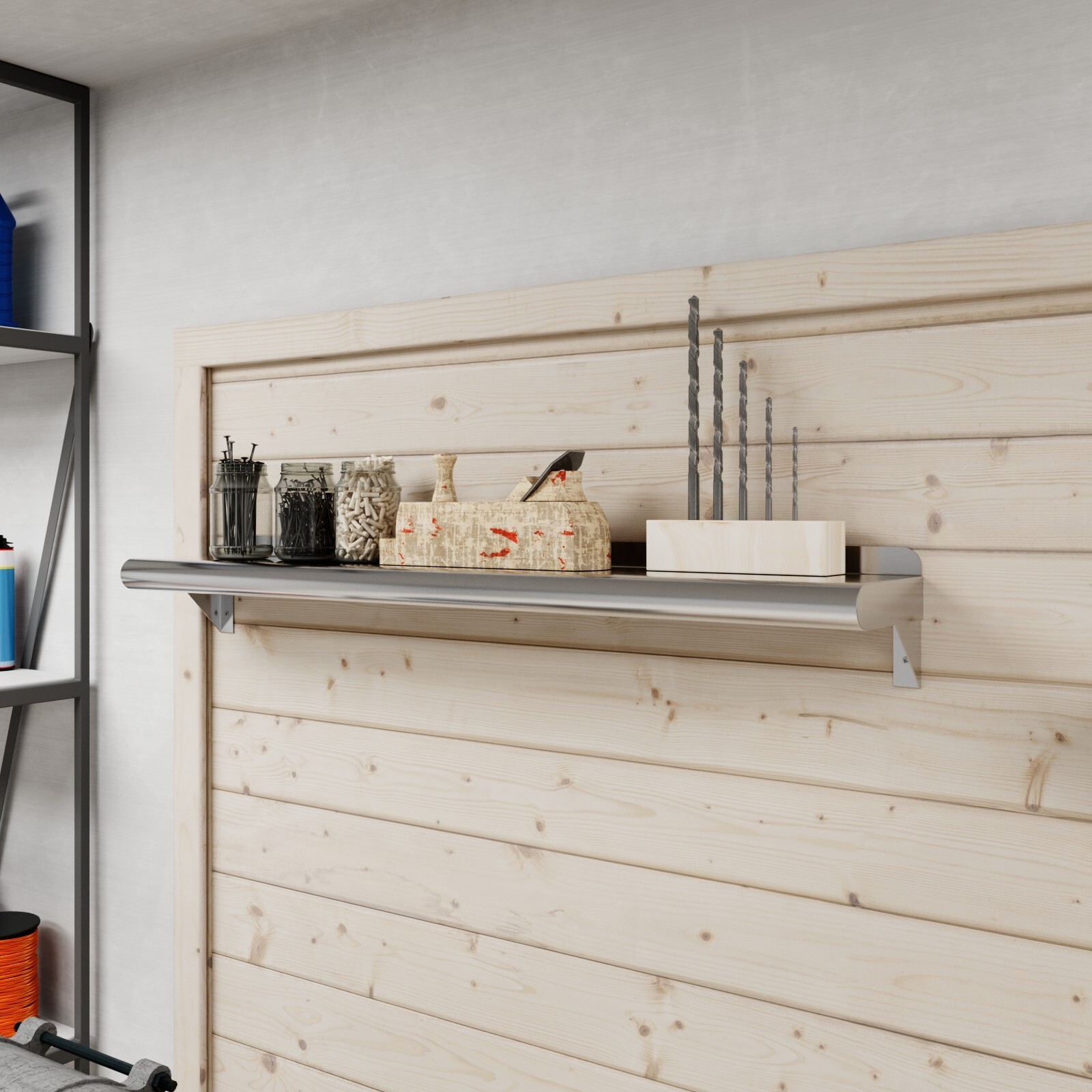 6 in. x 36 in. Stainless Steel Wall Shelf