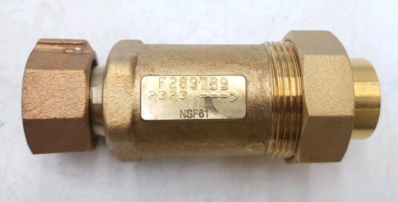Zurn Wilkins 1UFMX34UF-700XL Dual Check Valve Outlet 3/4″ FNPT / Inlet 1″ FMTC