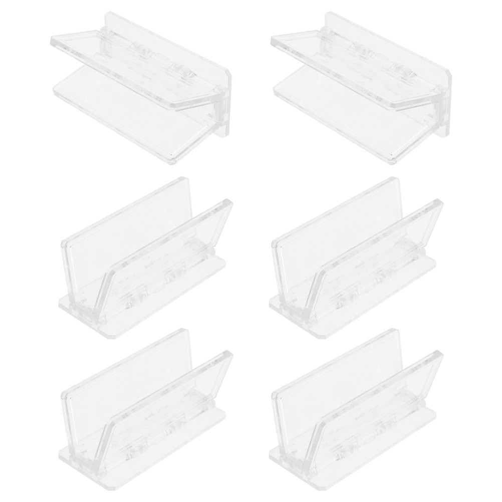 6Pcs Childproof Sliding Door Latch Locks Durable Transparent Pc for Home Use