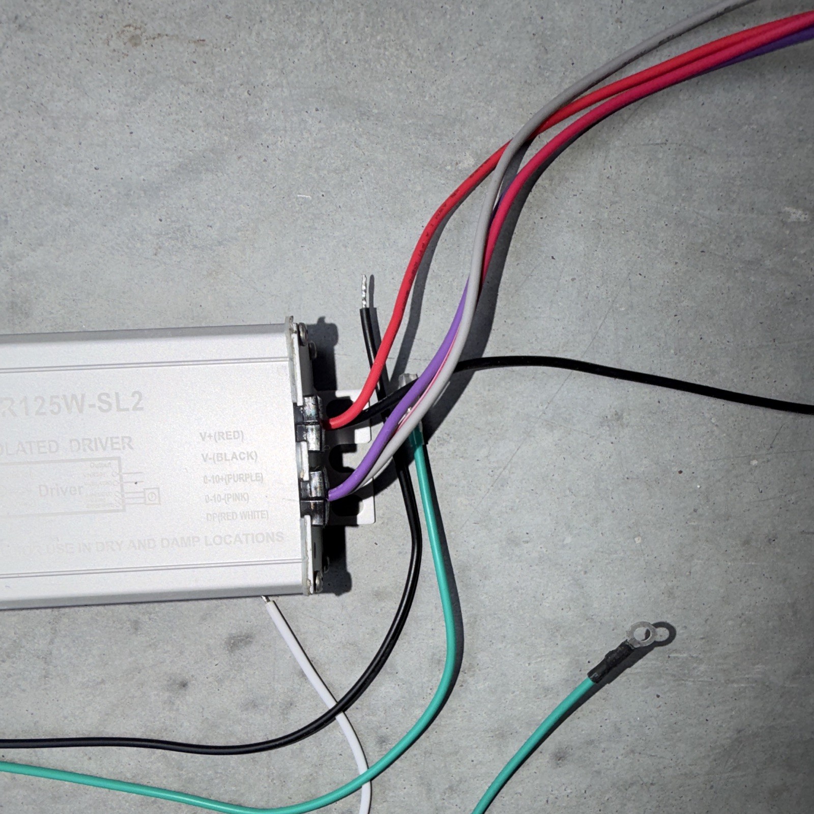 LinmoreLED DR125W-SL2 125W Isolated LED Driver 100-277Vac 23-38Vdc 3.09A