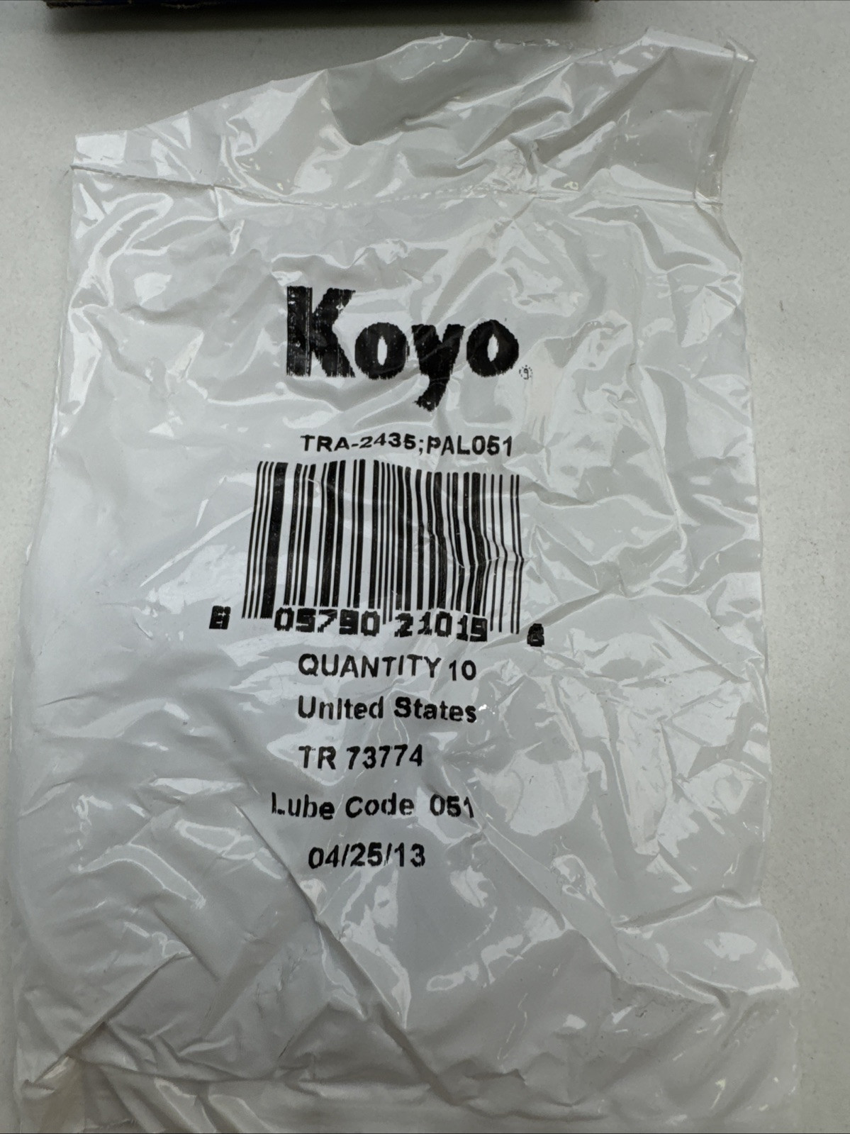 KOYO TRA-2435 THRUST ROLLER BEARING WASHER FACTORY SEALED BAG OF 10