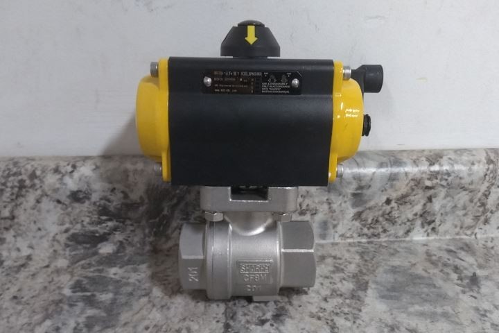 Sharpe 4353015800 1-1/4 In Pipe Size Pneumatic Actuated Ball Valve