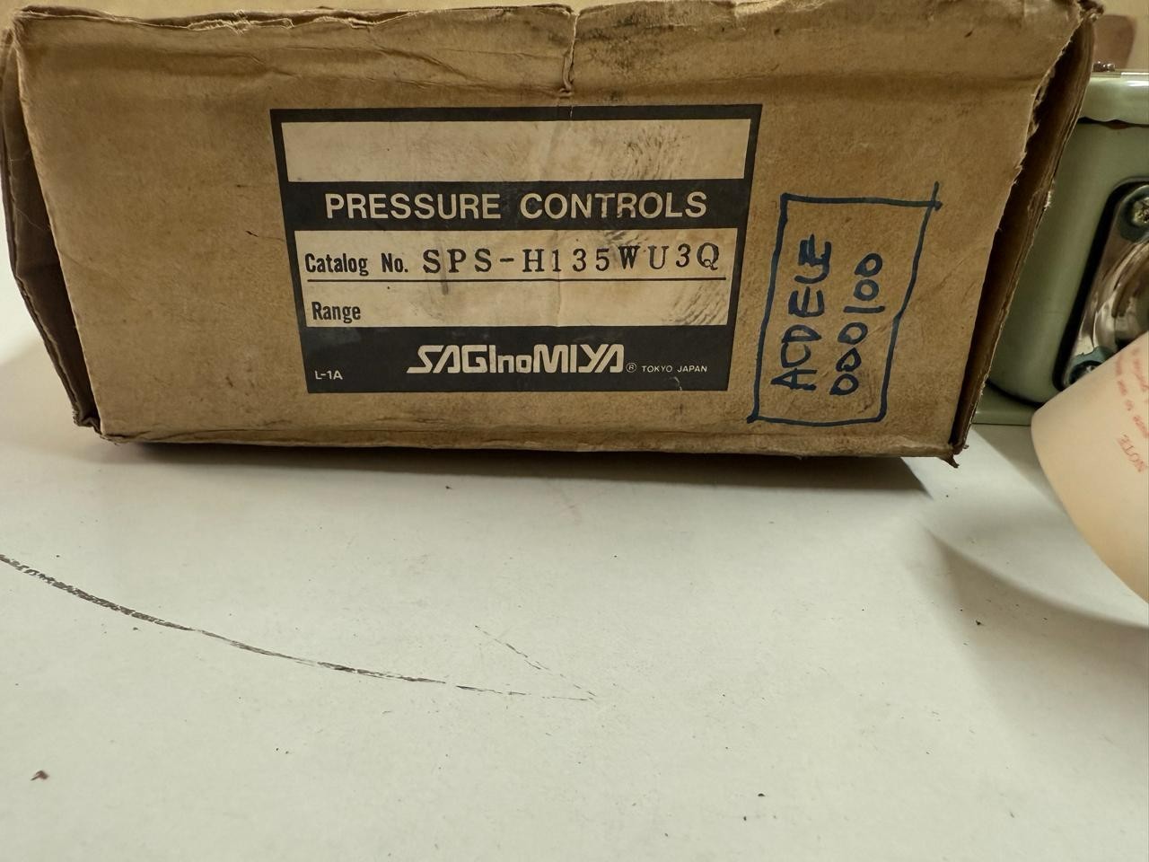 SAGINOMIYA SPS-H135WU3Q PRESSURE CONTROLS