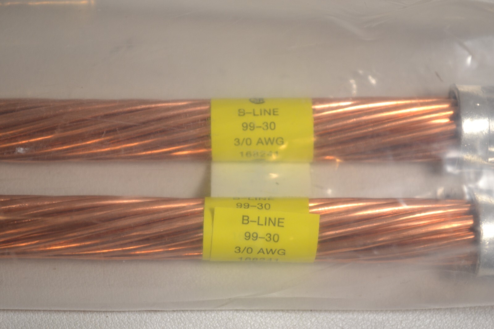 2 Pack B-Line 99-30 3/0AWG 168241 Copper Bonding Jumper Pair Cable