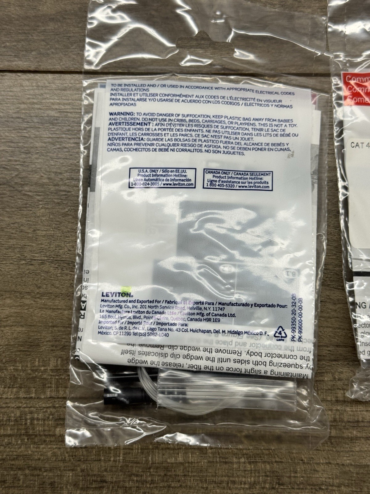 (Lot Of 6) Leviton 49991-LLC FastCAM Pre-polished Fiber Optic Connector LC OM3