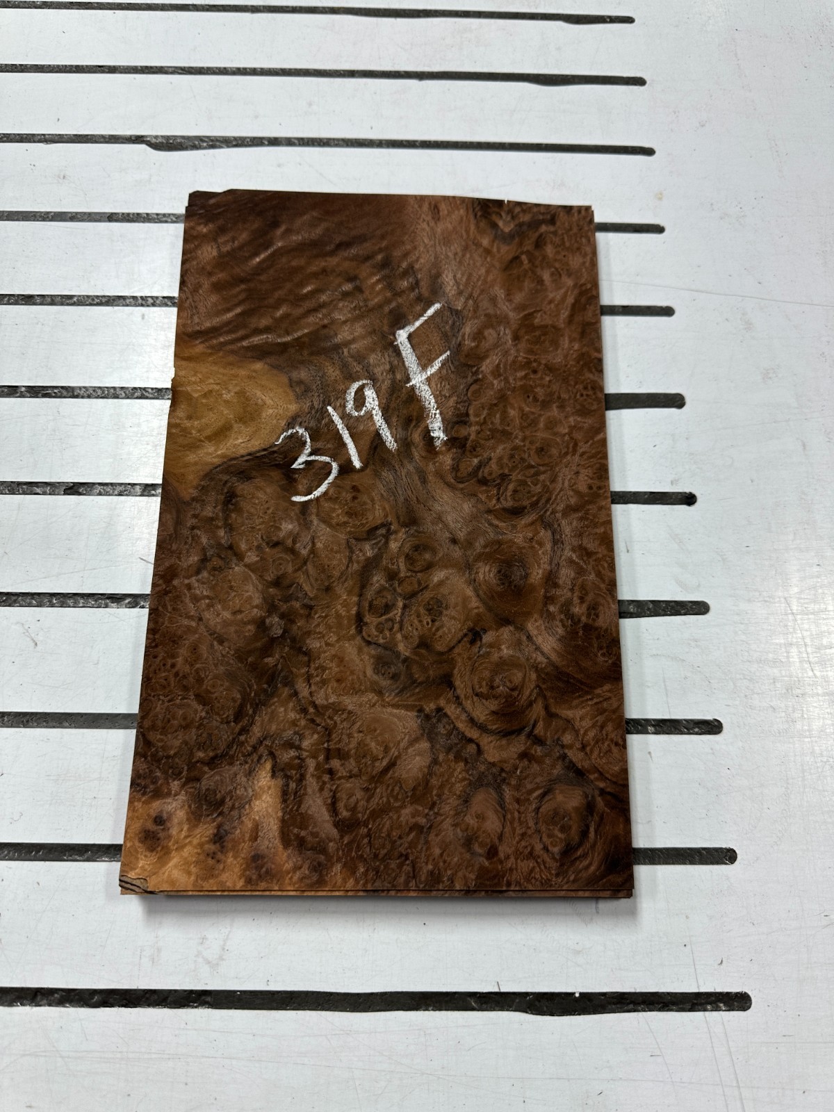 Walnut Burl Raw Wood Veneer 2 sheets 12» x 7» 319F