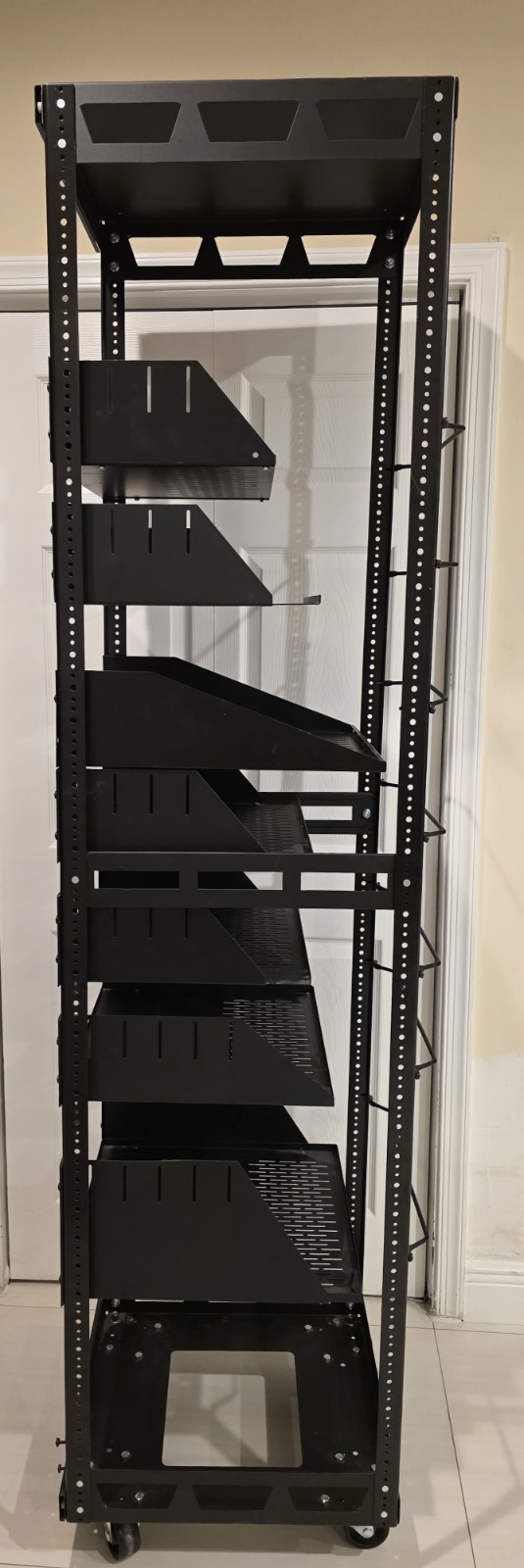 Middle Atlantic Metal Rack Shelves With Wheels 79h x 19.5w X 22d