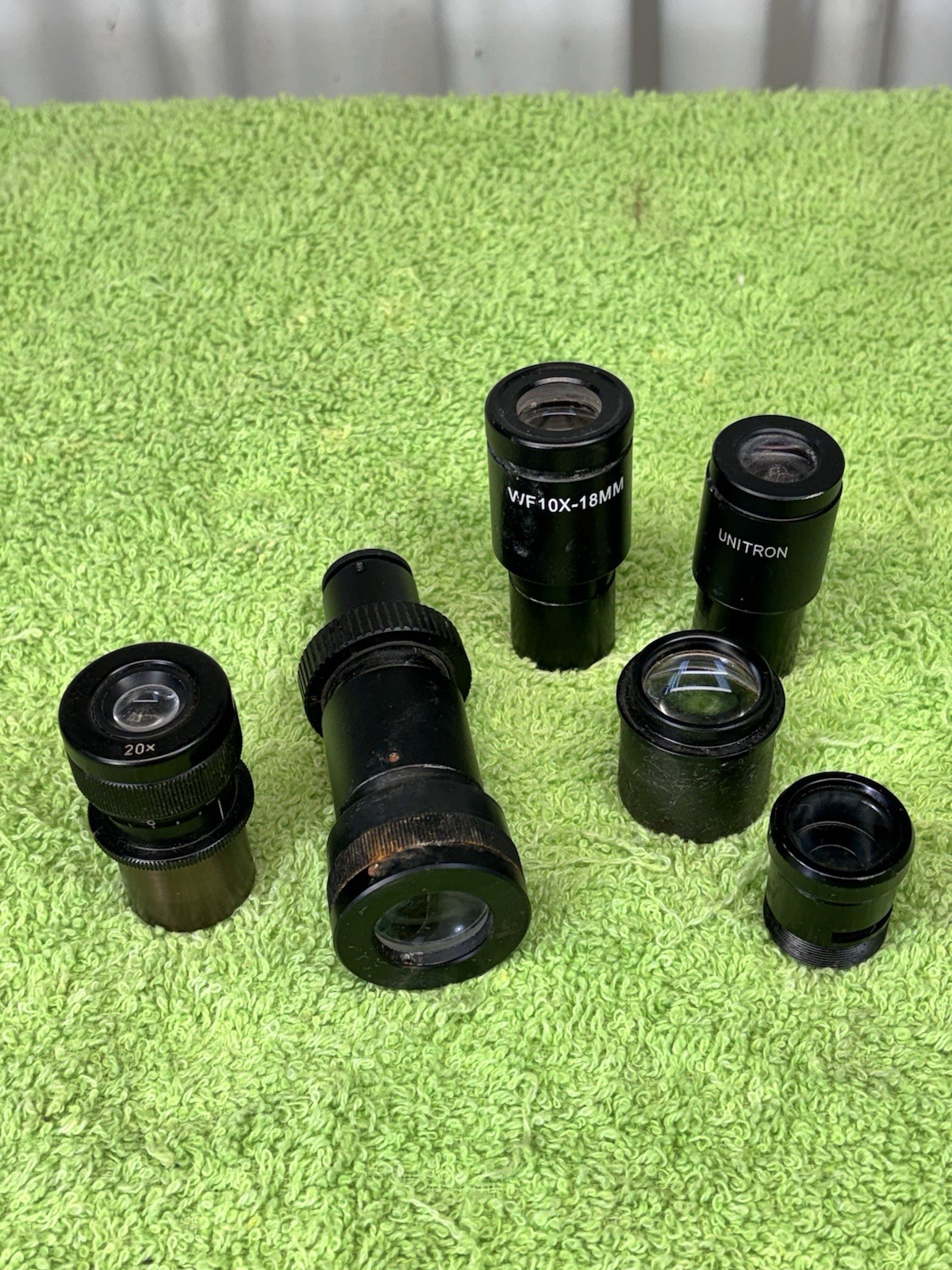Lot of (6) Vintage Miscellaneous Microscope Eyepieces
