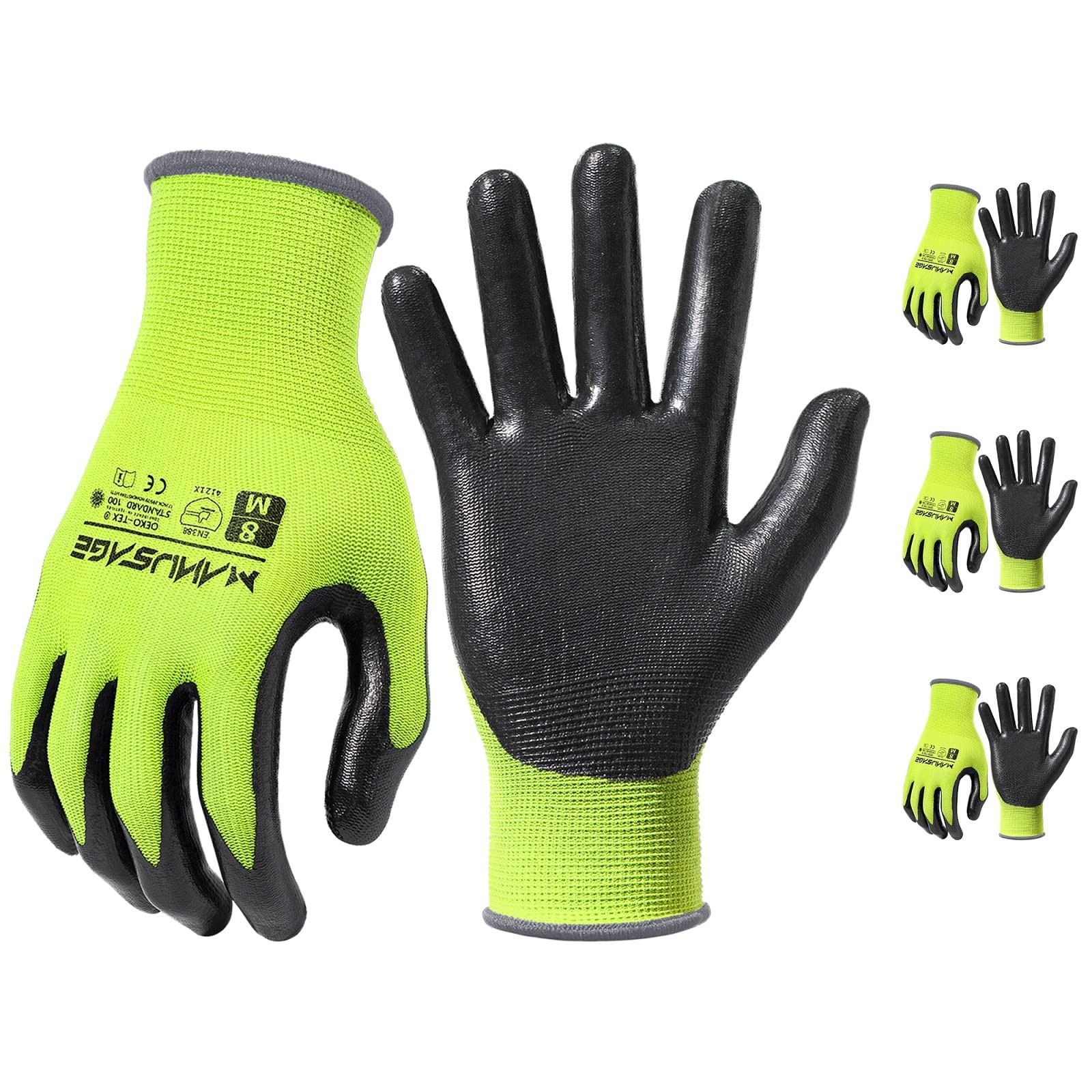 Safety Work Gloves – Protective Glove for Men & Women – Ultrathin Hand Protec…