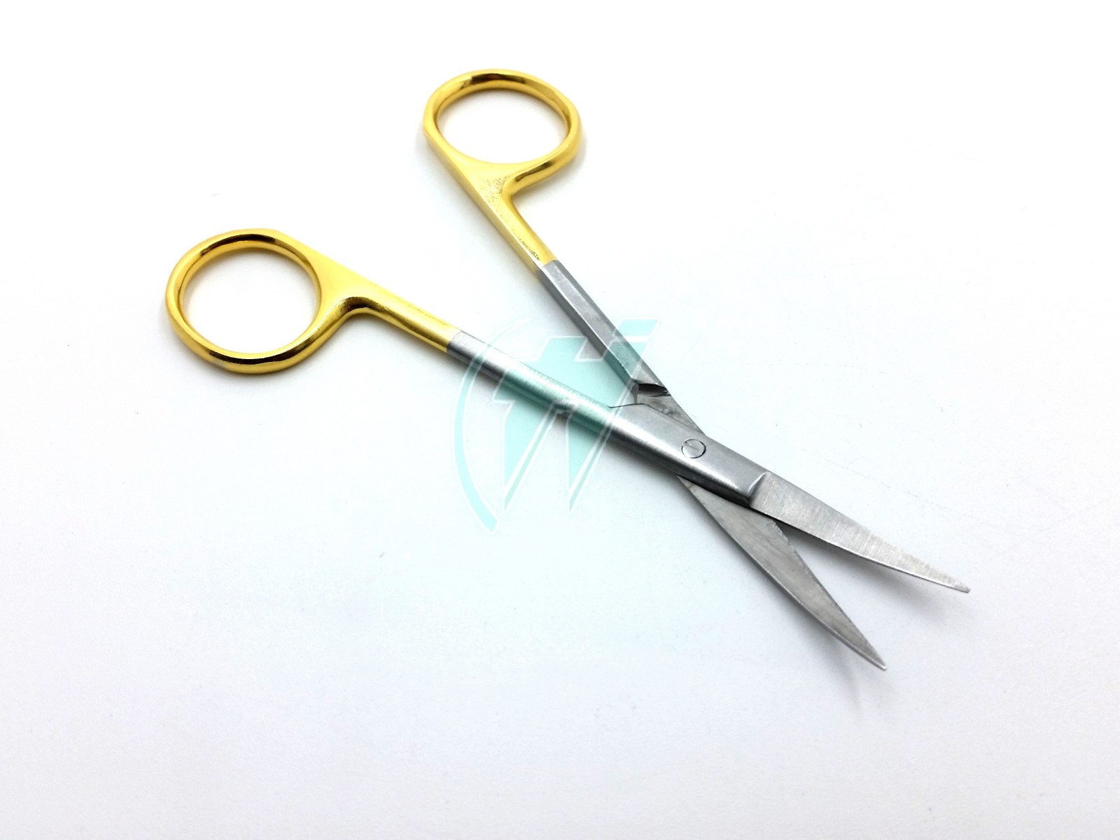Gold Handle IRIS Micro Dissecting Scissors Curved 4.5″