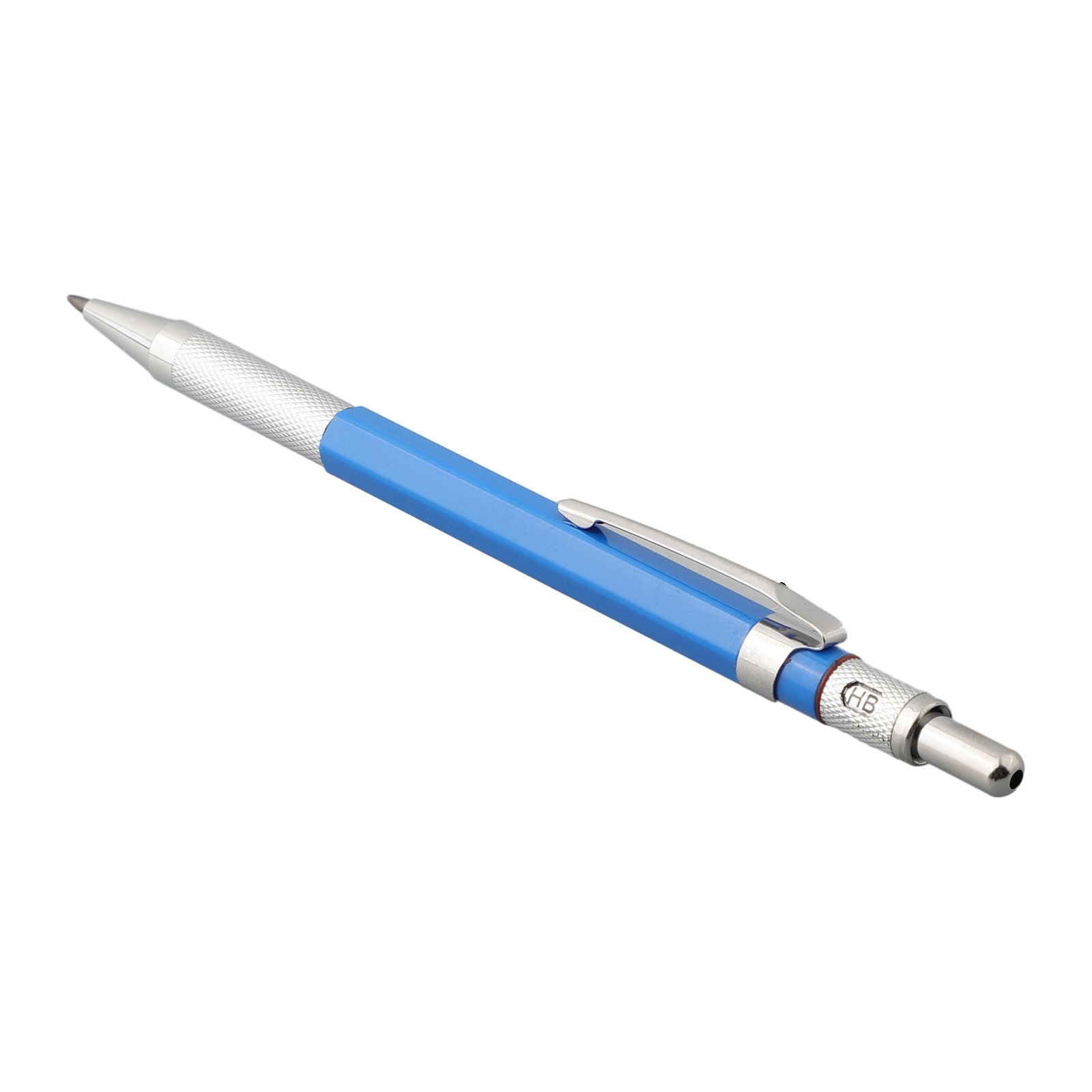 .Silver Streak Welders Pencil With 12 Pcs Round Silver Refills, Metal Marker.