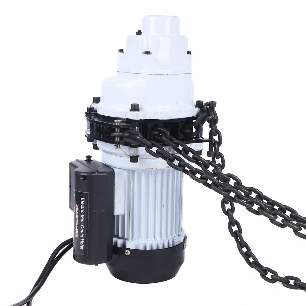 1000kg/2205lbs Electric Chain Hoist Single Phase Hoist Crane 10 FT Chain 1.3KW