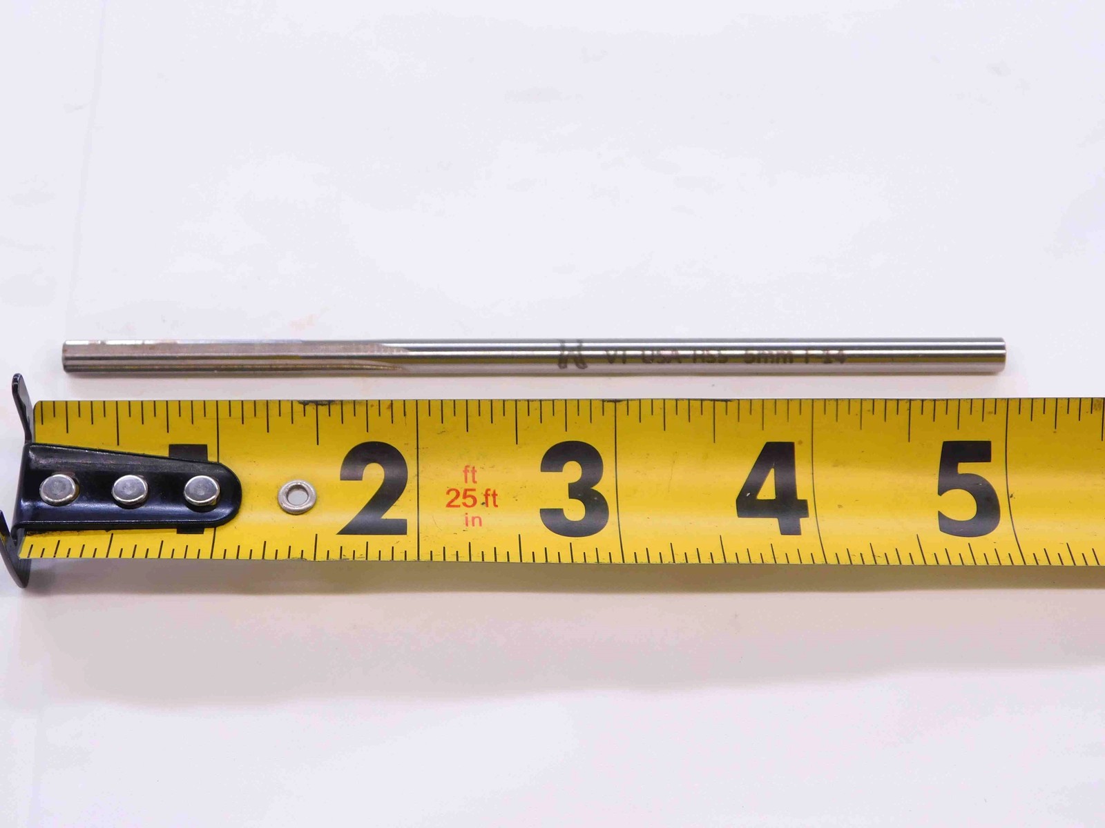 NEW YANKEE 5mm O.D. HSS CHUCKING REAMER 6 FLUTE .1969 MADE IN USA ONSIZE 5.0