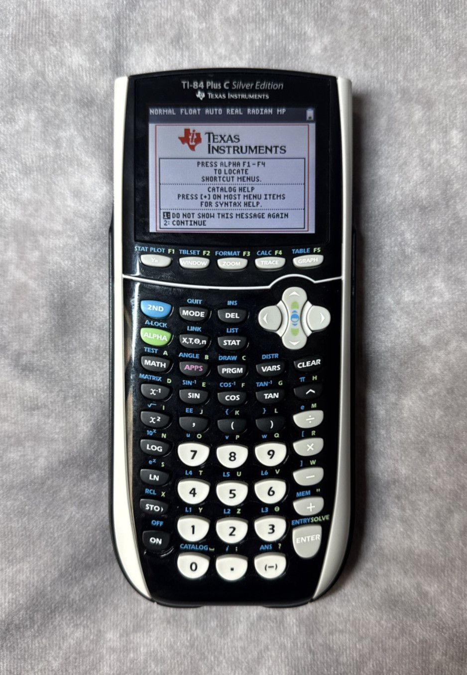 Texas Instruments TI-84 Plus C Silver Edition Graphing Calculator w Cover