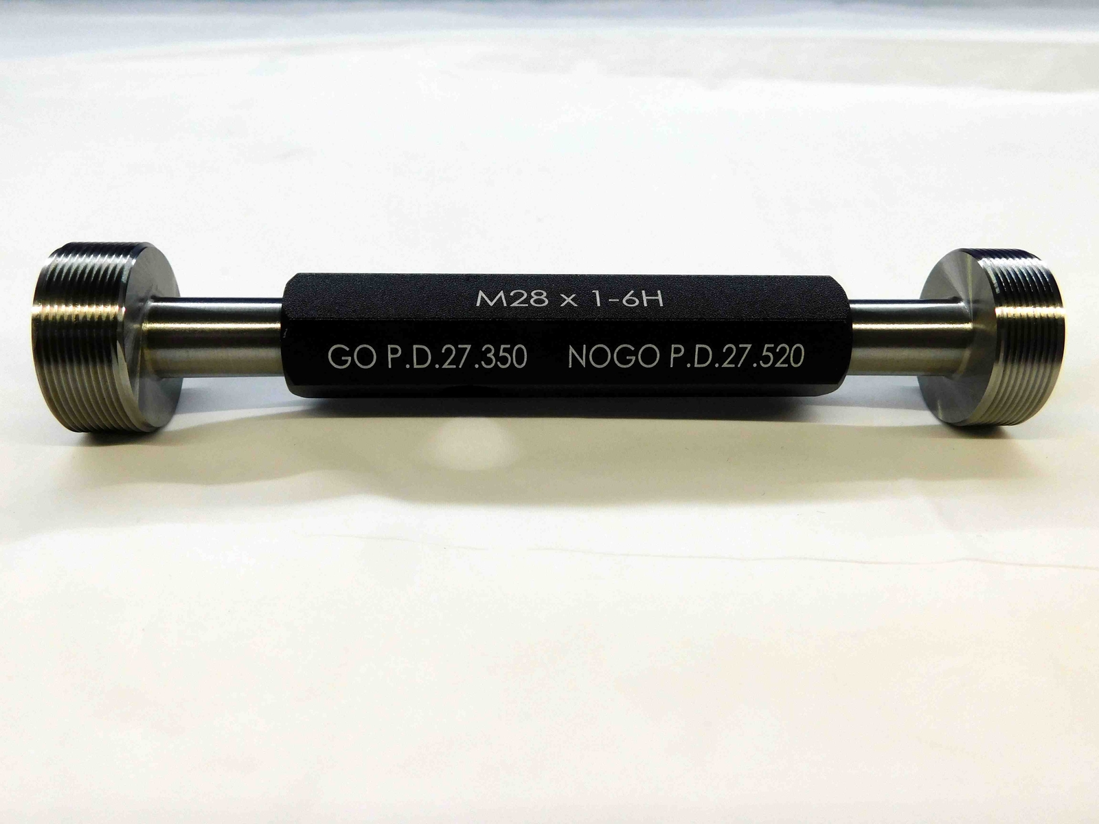 NEW M28 X 1.0 6H METRIC THREAD PLUG GAGE 28.0 1 GO NO GO P.D.’S= 27.350 & 27.520