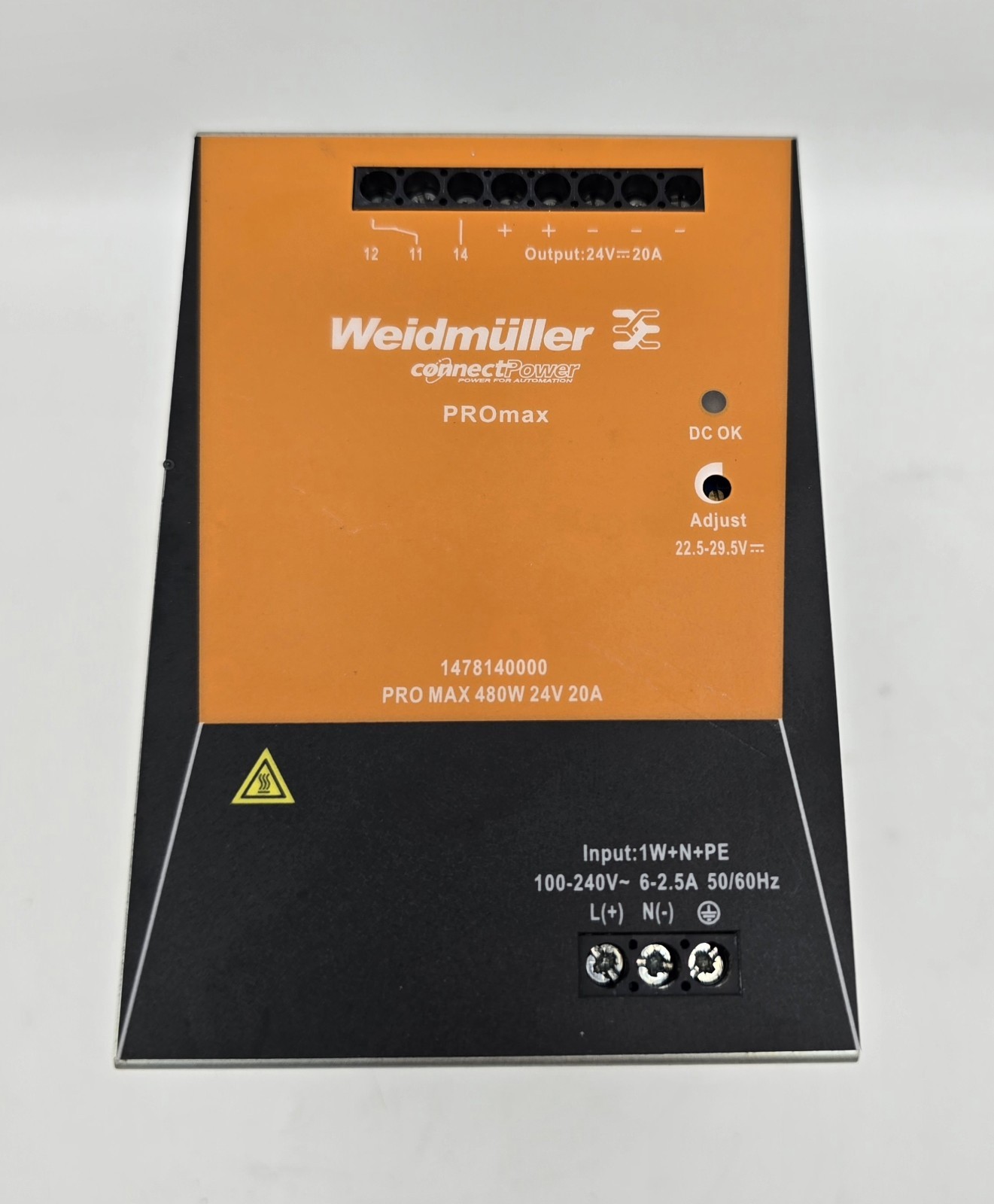Weildmuller Pro Max 480W 24V 20A 1478140000 Switching Power Supply proMAX