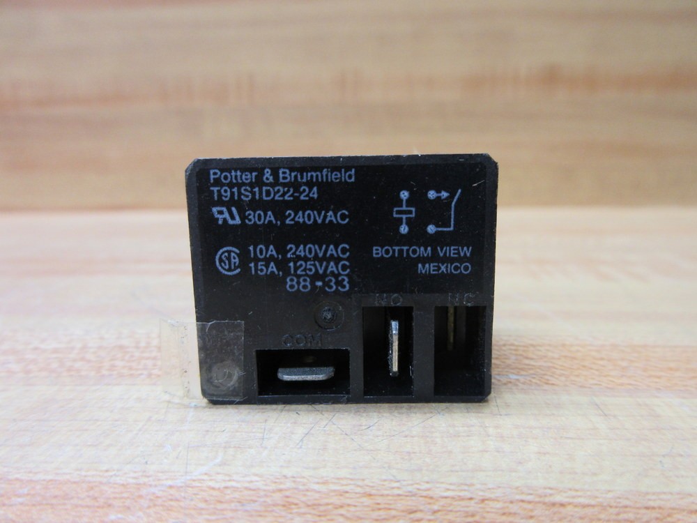 Potter & Brumfield T91S1D22-24V DC Relay T91S1D22-24VDC