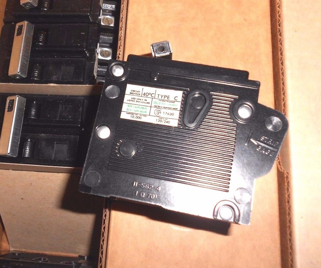 30A Double Pole Type C Circuit Breaker 120/240V 2P 30 Amp GTE SYLVANIA NEW C-230