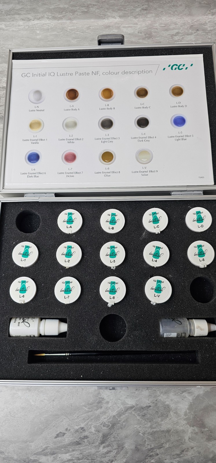 GC initial lustre pastes set