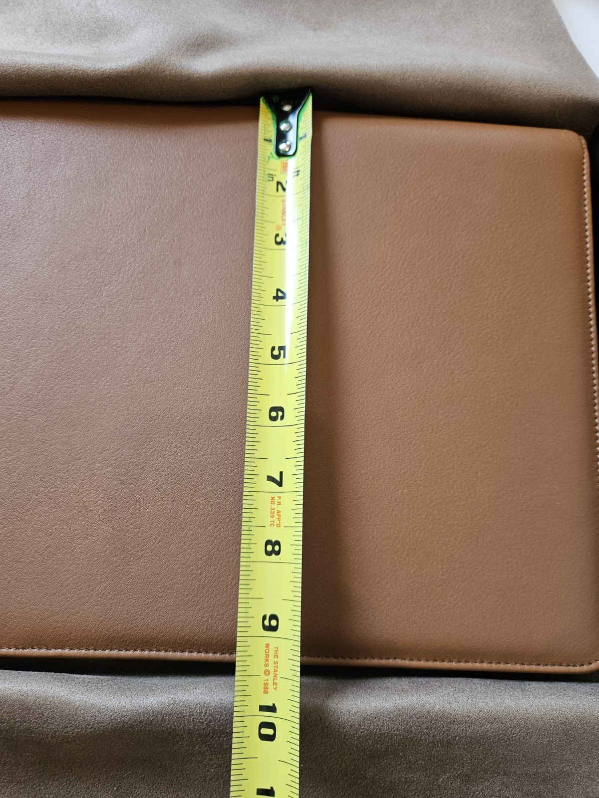 NEW LEATHEROLOGY Cognac Brown Padfolio Full Grain Leather Professional Organizer