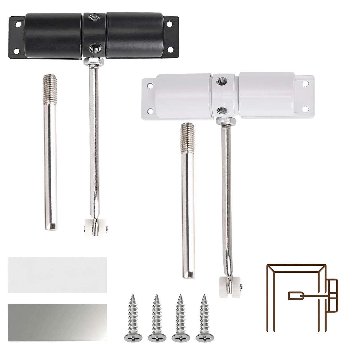 Automatic Door Closer Safety Spring Door CloserDoor Closer for Door Self new