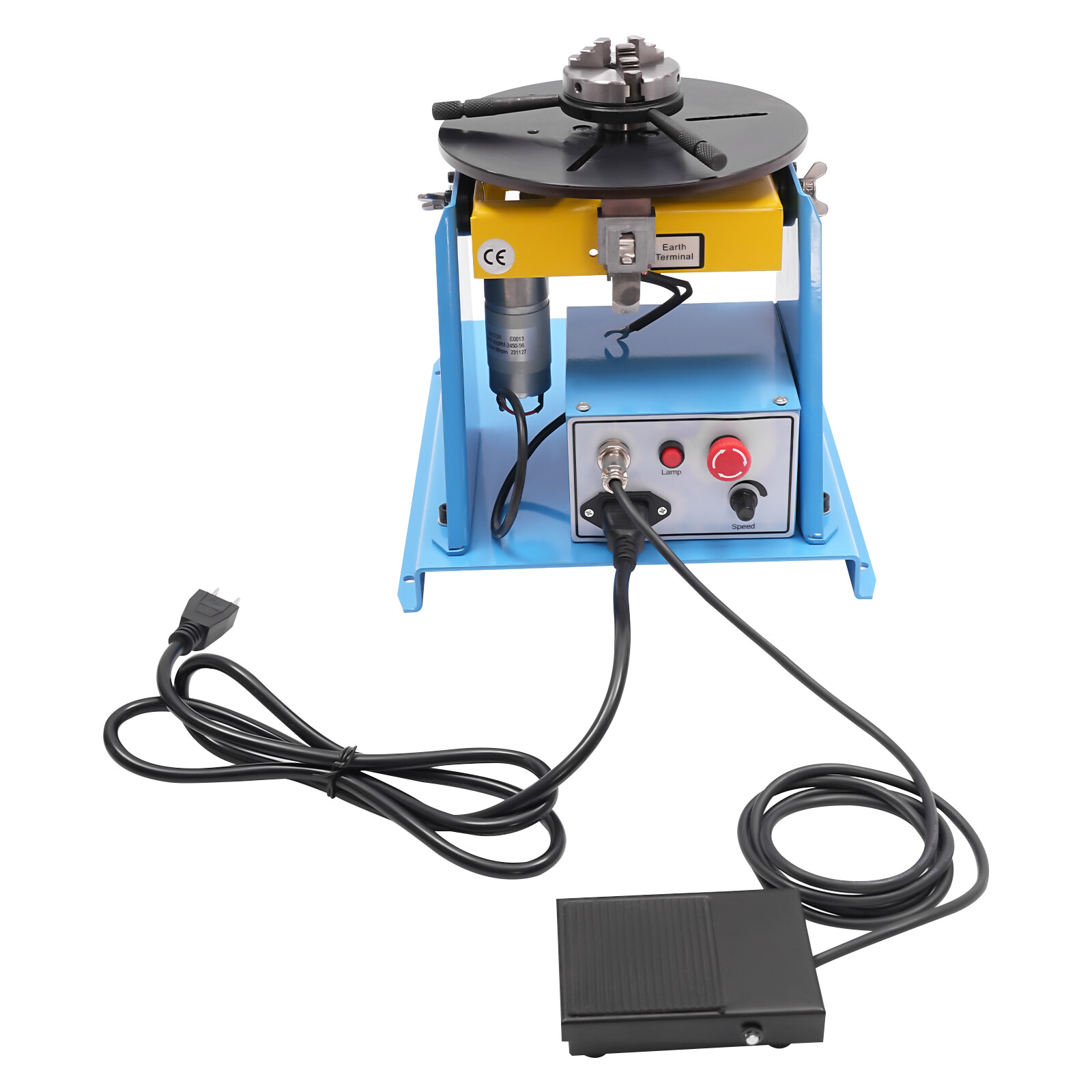 10KG Rotary Welding Positioner Turntable Table Welding Position 0-90° 1-12rpm