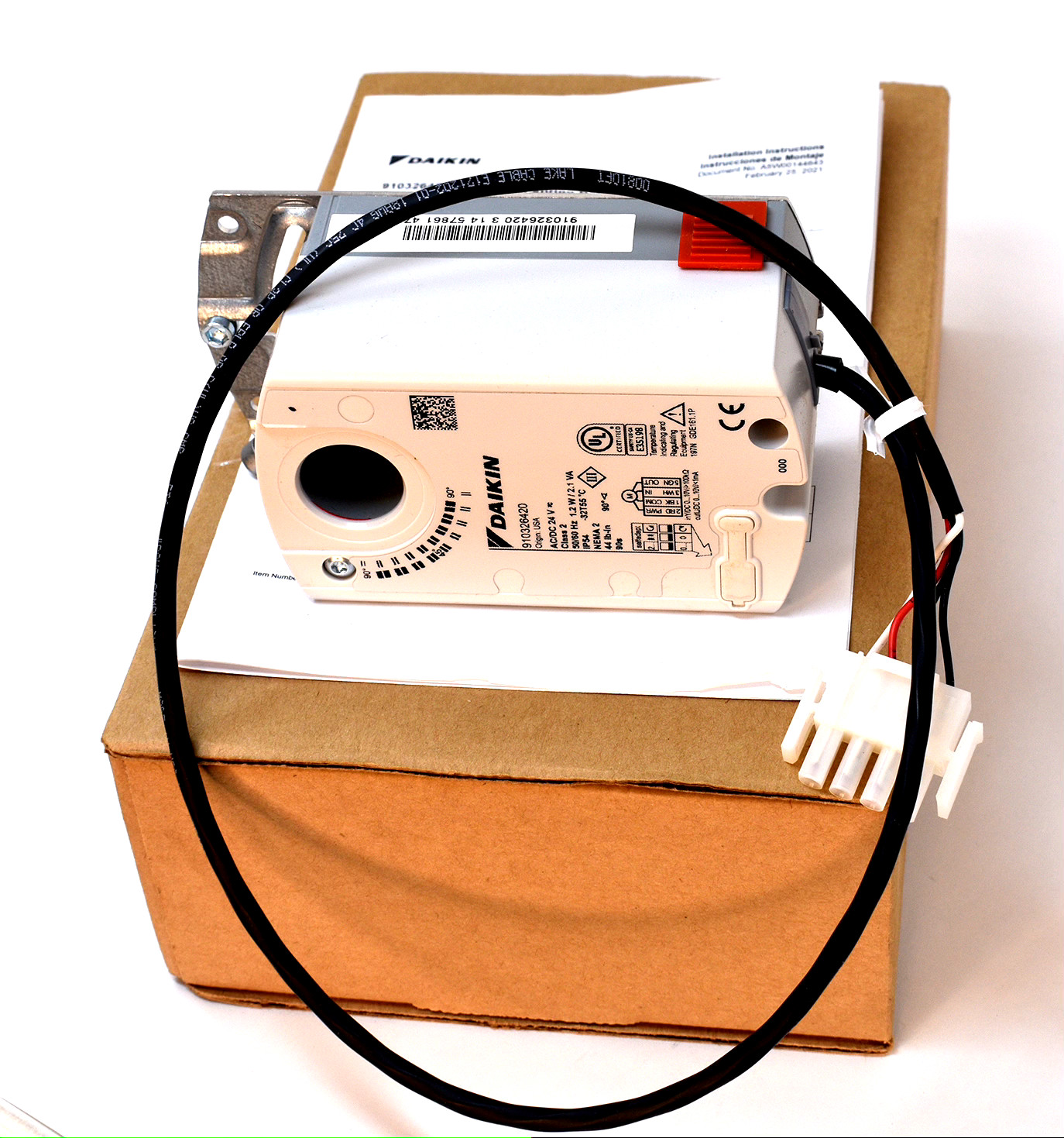 Daikin 910326420 Rotary Damper Electronic Actuator, 24V, NSR, 44 in lbs New