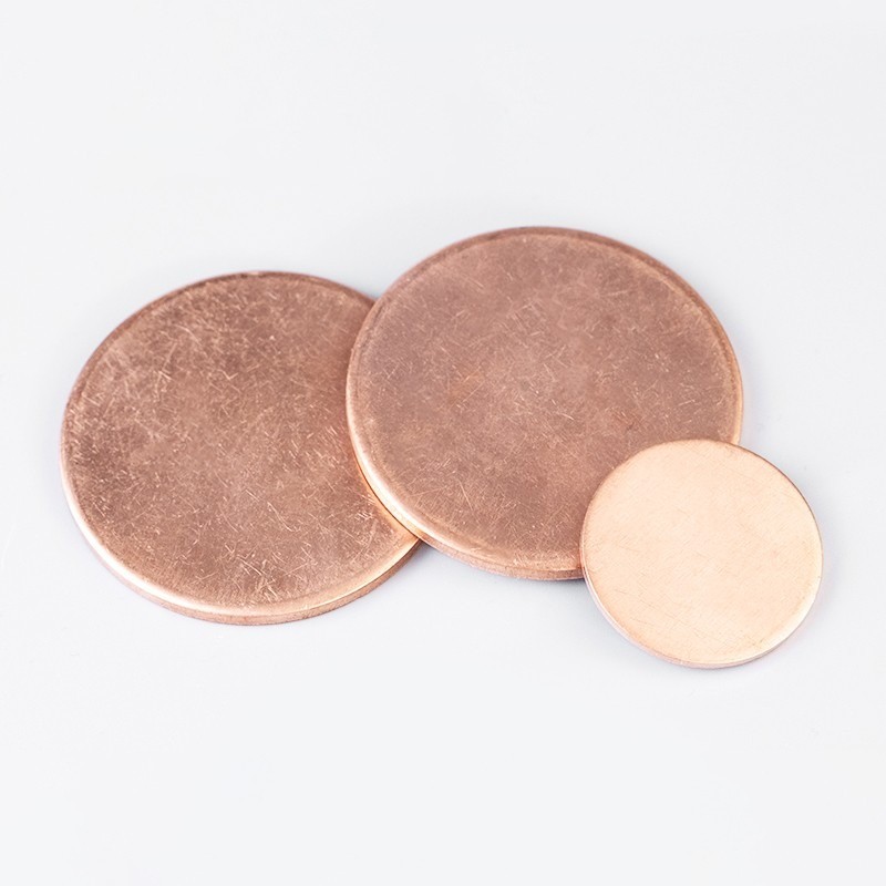 Solid Pure Copper Discs Blanks Round Plate Metal Sheet 10-300mm OD 0.5-5mm Thick
