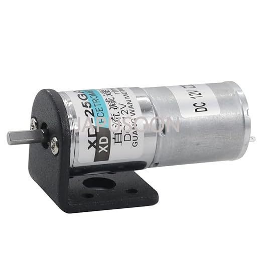 12V/24V Electric Micro Miniature Geared DC Motor 2 W CW/CCW 5~300 RPM Low Speed