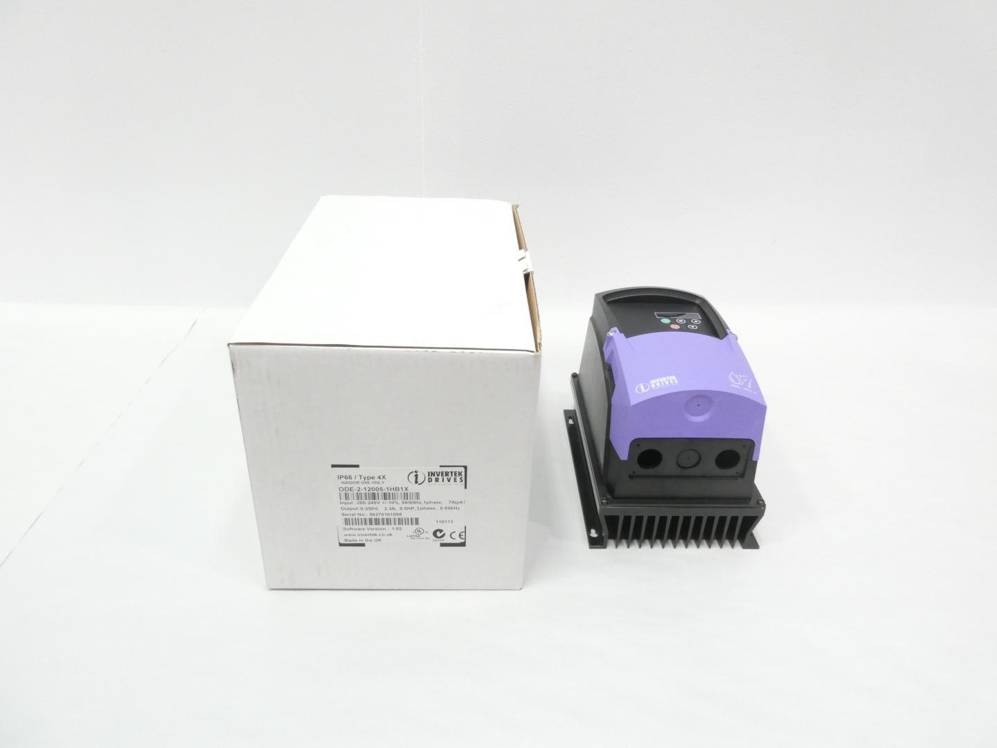 Invertek Drives ODE-2-12005-1HB1X Vfd Drive 250v-ac 1/2hp 200-240v-ac 0-500hz