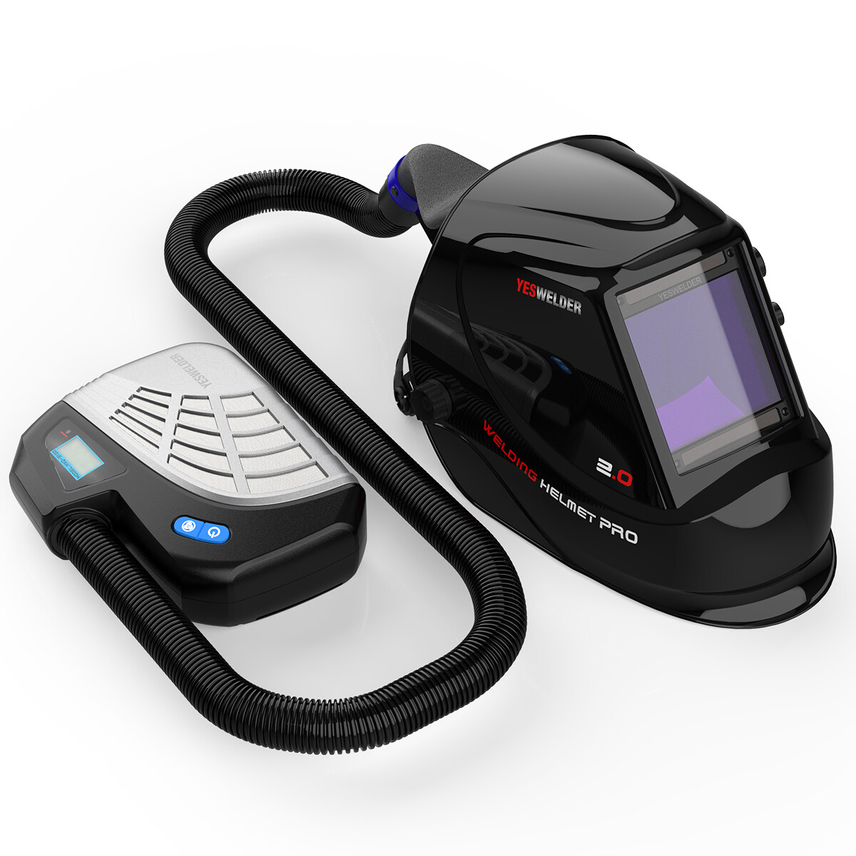 YesWelder M800H Auto Darkening Welding Helmet with PAPR Kit