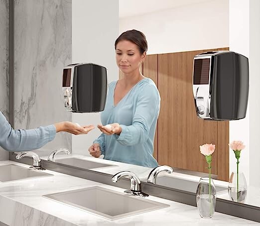 Rubbermaid Commercial AutoFoam Dispenser Touchless Office Restaurant Soap Holder