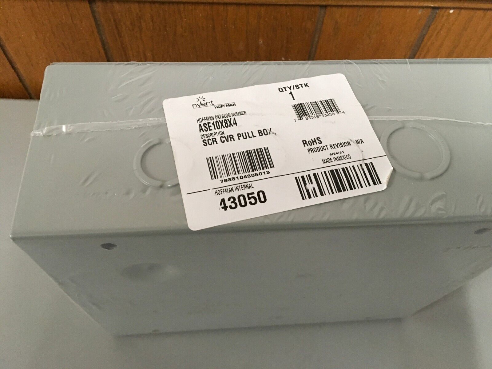HOFFMAN SCR CVR PULL BOX ASE10X8X4