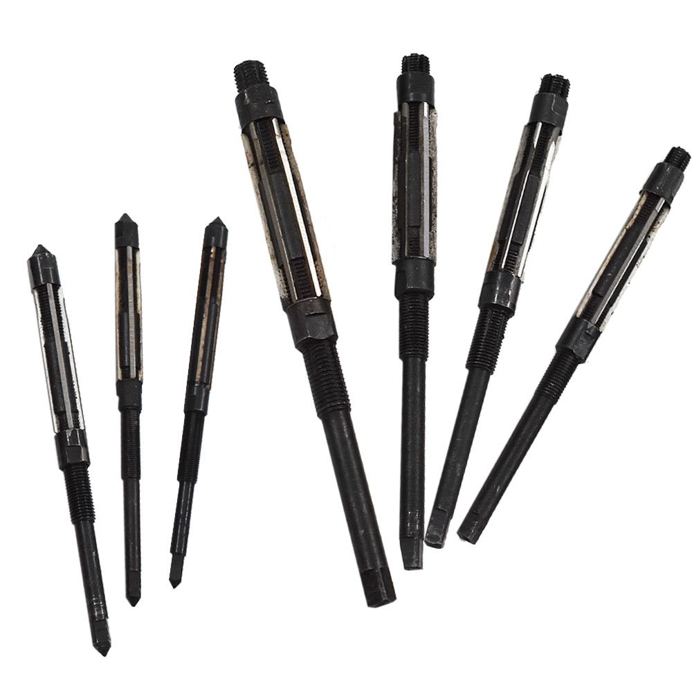 7 Pieces Adjustable Hand Reamers Set 8/A to 2/A Size 1/4 -15/32” HSS