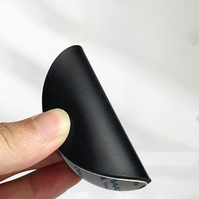 Black Round Self Adhesive Backing Silicone Rubber Non-slip flat Pads Protector