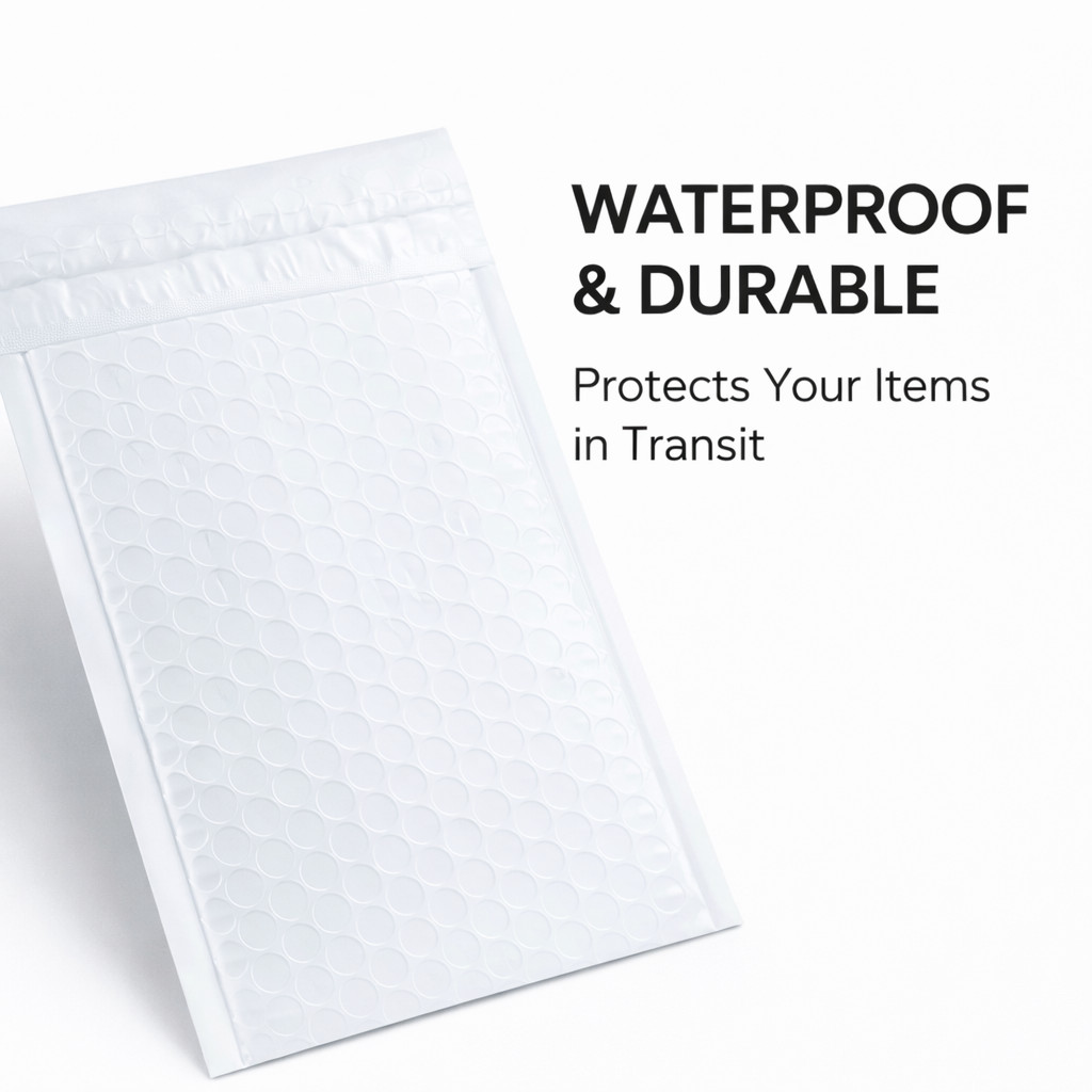 6.5×10 Poly Bubble Mailers Padded Envelopes Self Seal Shipping Bags Bulk