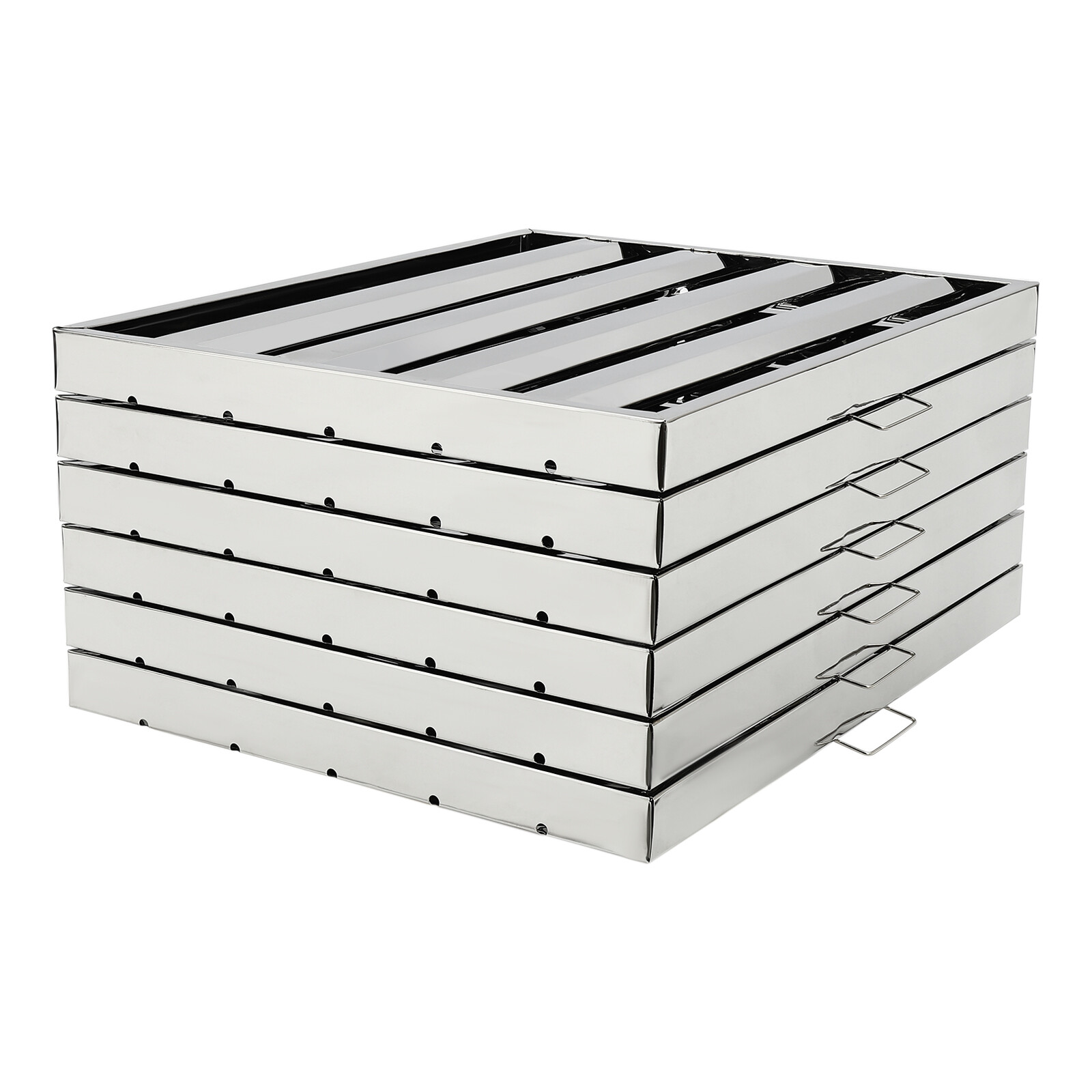 6Pc 19.5 × 24.5 In Stainless Steel Commercial Hood Baffle Filters