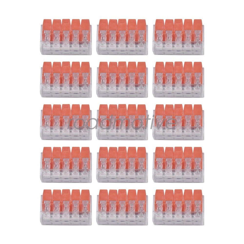 For Wago 221 Lever Nuts Compact Splicing Wire Connectors – 2/3/5 Terminal 90Pcs