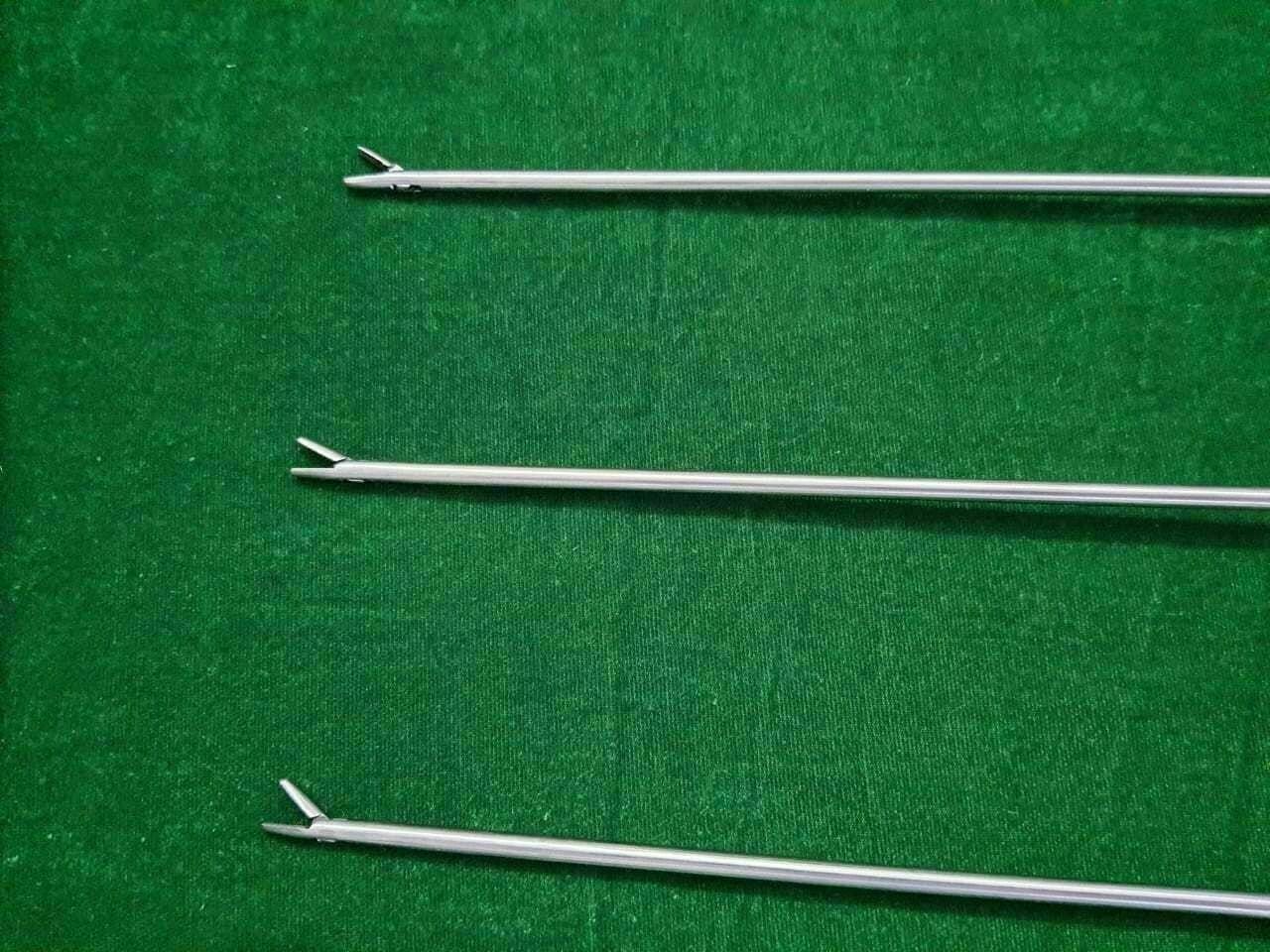 3pc Laparoscopic Curved Needle Holder 5mmx330mm Reusable Instruments