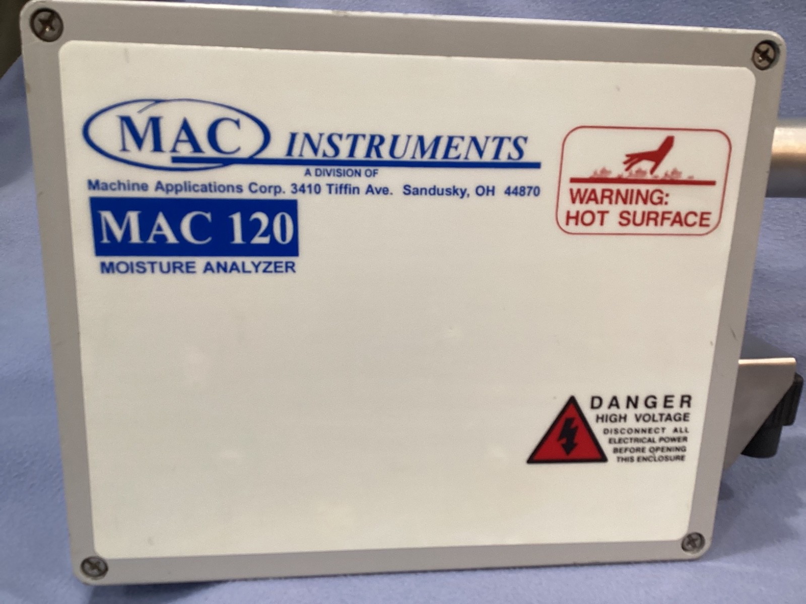 MAC INSTRUMENTS, MAC 120 MOISTURE ANALYZER