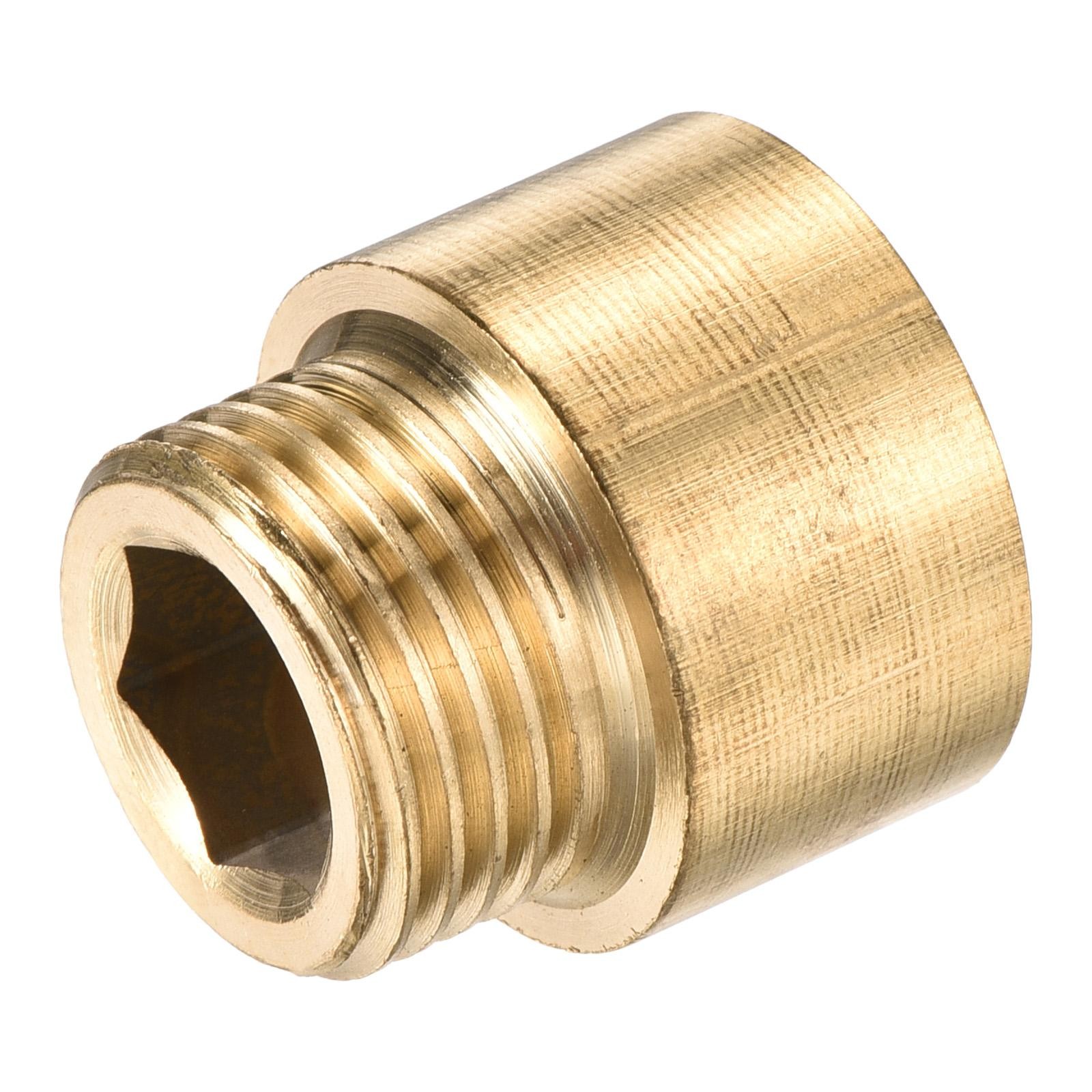 Brass Extension Pipe Fitting G1/2 x G1/2 15mm Adapter Connector