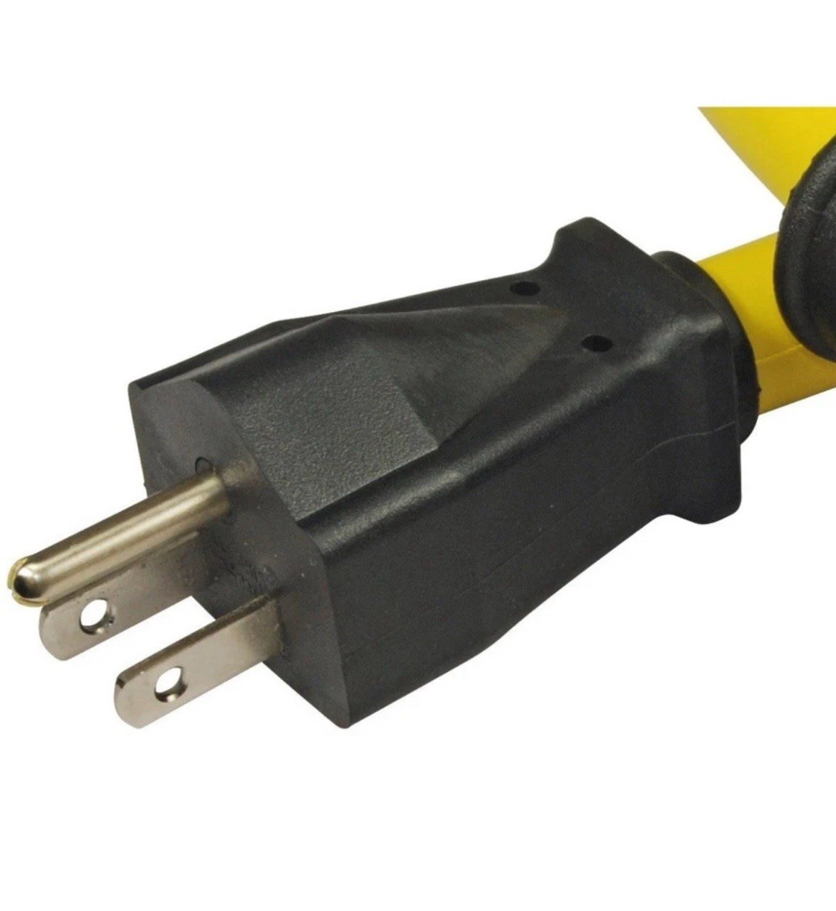 Conntek Pigtail Adapter 1 ft 15A U.S. Plug to 30A Locking Connector, 125V Yellow