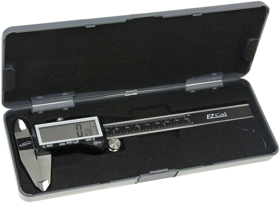 iGaging EZ Cal IP54 Digital Caliper 6″ 150mm Fractional-Inch-Metric