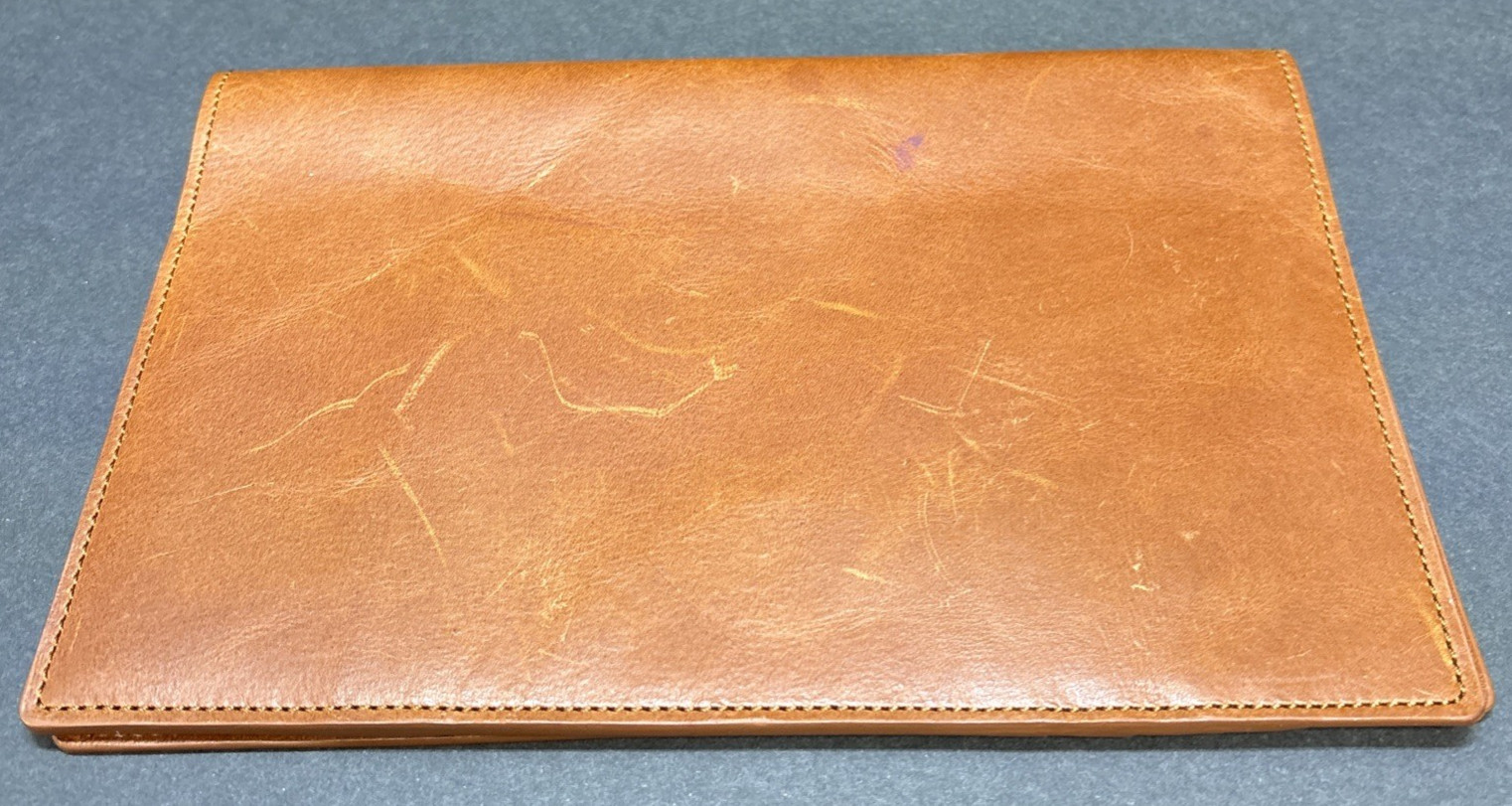 Shinola Medium Journal iPad Mini Cover w/o Tab Natural Leather Wallet